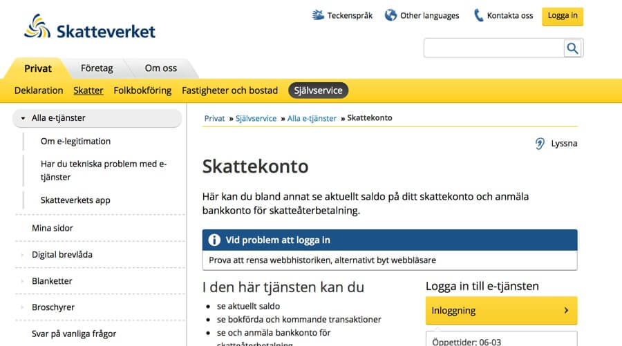 skattekonto